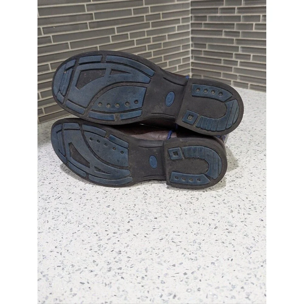 Roper Kids Lightning Light Up Lightup Western Boots Blue Brown Boys Youth Size 2